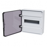 Щит навесной КЭАЗ OptiBox Pro 12-NKR-IP40 12 модулей прозрачная черная дверца IP40 (электрический шкаф)