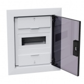 Щит встраиваемый КЭАЗ OptiBox Pro 8-VKR-IP40 8 модулей прозрачная черная дверца IP40