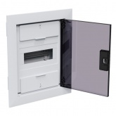 Щит встраиваемый КЭАЗ OptiBox Pro 8-VKR-IP40 8 модулей прозрачная черная дверца IP40