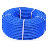 Труба гофрированная ПП Промрукав тяжёлая 750Н не распространяющая горение синяя с/з д20 [бухта 100м] (гофра для кабеля)
