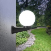 Светильник садово-парковый ЭРА НБУ 01-60-201 шар опал с настенным крепежом D200mm Е27