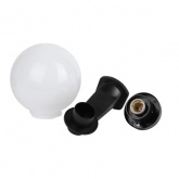 Светильник садово-парковый ЭРА НБУ 01-60-201 шар опал с настенным крепежом D200mm Е27