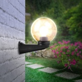 Светильник садово-парковый ЭРА НБУ 01-60-255 шар дымчатый с настенным крепежом D250mm Е27