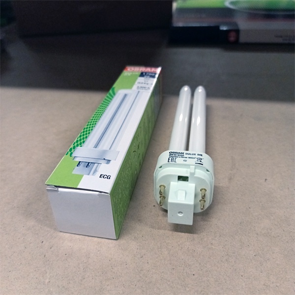 Компактная энергосберегающая лампа КЛЛ мощностью 26 Вт с цоколем G24q-3 для электронных ПРА (ЭПРА)