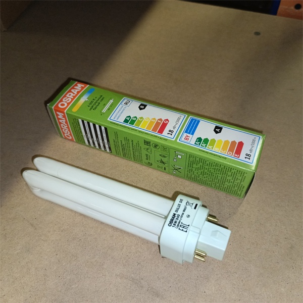 Компактная энергосберегающая лампа КЛЛ мощностью 18 Вт с цоколем G24q-2 для электронных ПРА (ЭПРА)