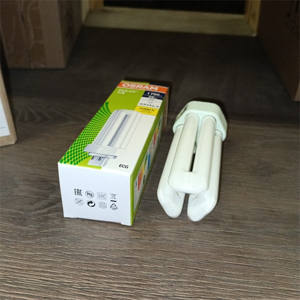 Компактная энергосберегающая лампа КЛЛ мощностью 26 Вт с цоколем GX24q-3 для электронных ПРА (ЭПРА)