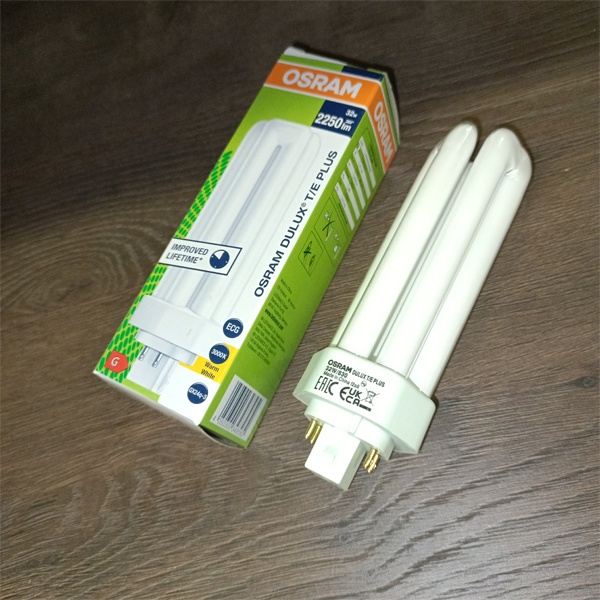 Компактная энергосберегающая лампа КЛЛ мощностью 32 Вт с цоколем GX24q-3 для электронных ПРА (ЭПРА)