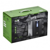 Источник бесперебойного питания ITK ELECTRA ET 600ВА/360Вт с АКБ 1х7AH USB 2хSchuko LCD