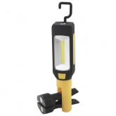 Фонарь ЭРА Рабочий RB-801 серия Практик 6W COB+4W батареи 3xAAA магнит, крючок, прищепка 720гр.