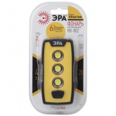 Фонарь ЭРА Рабочий RB-802 серия Практик 6W COB + 1W LED, батареи 3xAAA, защита IP65, крючок, магнит