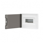 Щиток встраиваемый DKC FRAME 8 модулей с тонированной дверцей с шиной IP40 белый