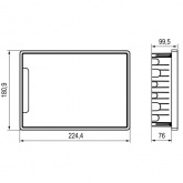 Щиток встраиваемый для полых стен DKC FRAME 8 модулей с прозрачной дверцей с шиной IP40 белый