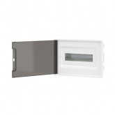 Щиток встраиваемый DKC FRAME 12 модулей с тонированной дверцей с шиной IP40 белый