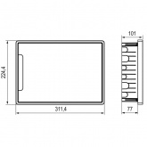 Щиток встраиваемый DKC FRAME 12 модулей с прозрачной дверцей с шиной IP40 белый