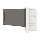 Щиток встраиваемый DKC FRAME 18 модулей с тонированной дверцей с шиной IP40 белый