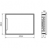 Щиток встраиваемый DKC FRAME 18 модулей с прозрачной дверцей с шиной IP40 белый