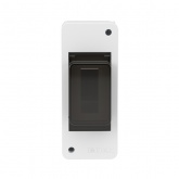 Щиток настенный DKC FRAME 2 модуля с тонированной дверцей IP40 белый