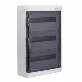 Щиток настенный DKC RAM base (3х18) на 54 модуля прозрачная дверь клеммный блок 63А серый IP65