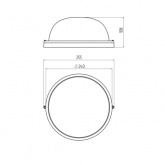 Светильник ЖКХ ЭРА НБП 03-100-001 под лампу 100W с цоколем Е27 5056396212881