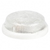 Светильник ЭРА НБО 05-100-001 с ободком Рондо пластик/стекло IP44 E27 max100W круг белый