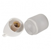 Светильник для бани ЭРА НББ 01-60-002 пластик/стекло, под лампу 60W с цоколем Е27 5056396212621