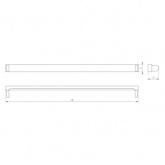 Светильник ЭРА SPO-801-0-001-060 под светодиодную лампу T8 G13 600mm 047879