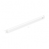 Светильник светодиодный ЭРА LLED-01-16W-4000-W 16W 4000K 220V 1400Lm IP20 L1174x22x37mm