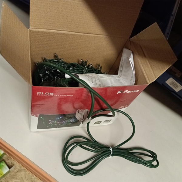 Светодиодная гирлянда Ферон CL08, мульти свет, статичное свечение