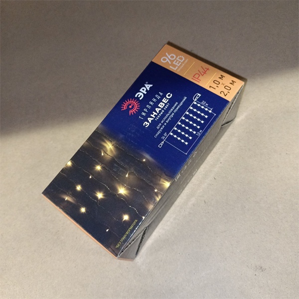 Влагозащищеная (IP44) светодиодная гирлянда Эра 