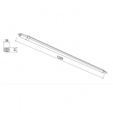 Светильник светодиодный ЭРА SPP-301-36-6K-P 36W 6500K 4680Lm IP65 L1220mm линейный, прозрачный