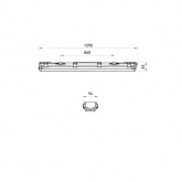 Светильник ЭРА SPP-102-0-002-120 IP65 под две светодиодные лампы T8 G13 1200мм 5056396288558