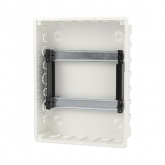 Щиток встраиваемый DKC FRAME 24 (2х12) модуля с белой дверцей с шиной IP40 белый