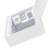 Щиток настенный слаботочный DKC FRAME 24 модуля с белой дверцей плата, розетки IP40 белый