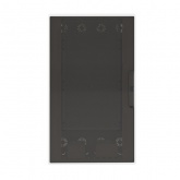 Щиток встраиваемый для полых стен слаботочный DKC FRAME 36м тонированная дверца плата, розетки IP40