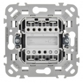 Выключатель двухклавишный ИЭК FLITE ВС12-1-0-ФлМ 10А маренго