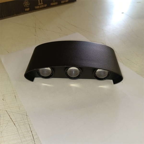 Настенный, уличный, светильник акцентного освещения Ферон DH101, мощностью 6 Ватт, теплый белый свет, цвет корпуса черный