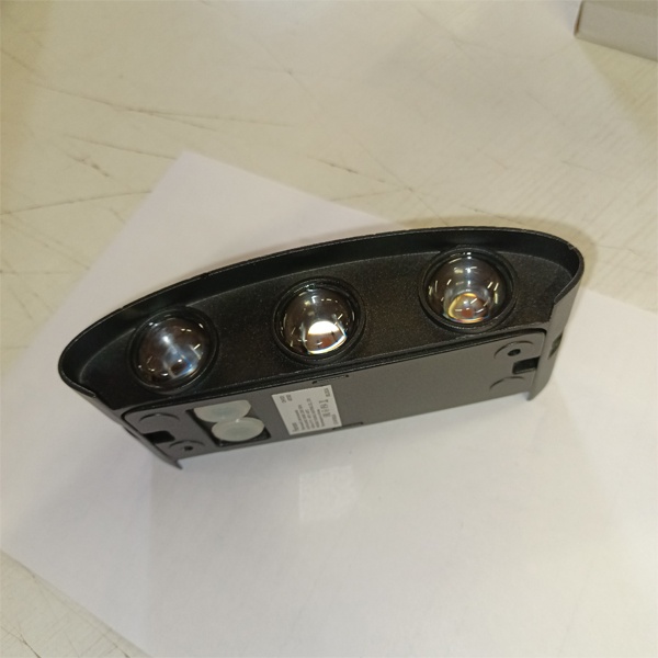 Настенный, уличный, светильник акцентного освещения Ферон DH101, мощностью 6 Ватт, теплый белый свет, цвет корпуса черный