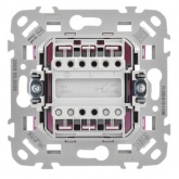 Переключатель двухклавишный ИЭК FLITE ВС62-1-0-ФлПр 10А пурпурный