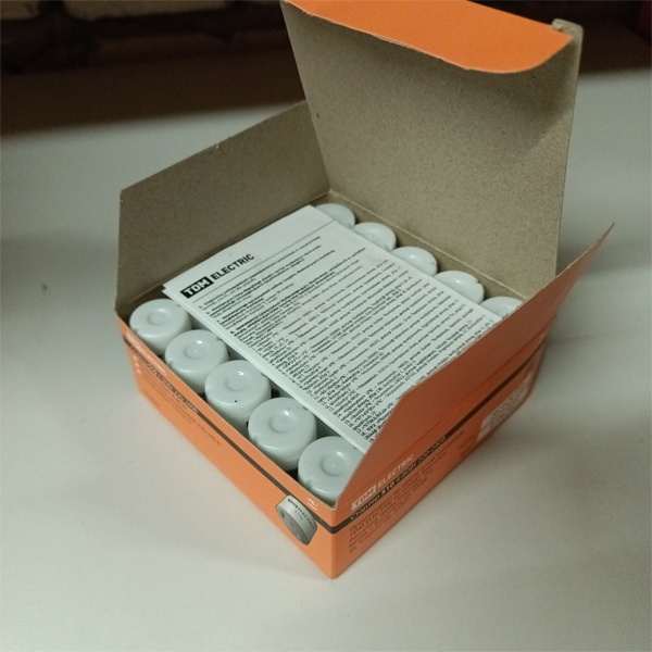 Стартер для люминесцентных ламп ТДМ, мощностью 4-80Вт, 220-240В, алюминиевые контакты.