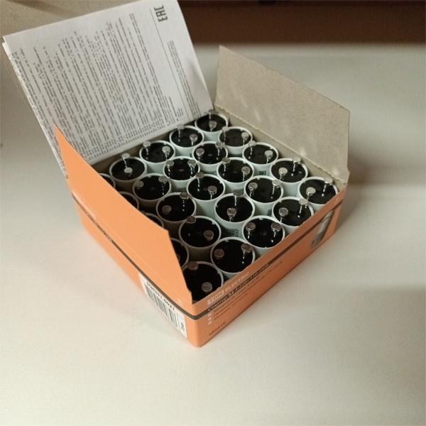 Стартер для люминесцентных ламп ТДМ, мощностью 4-22Вт, 110-240В, алюминиевые контакты.