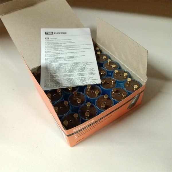 Стартер для люминесцентных ламп ТДМ, мощностью 4-80Вт, 220-240В, медные контакты