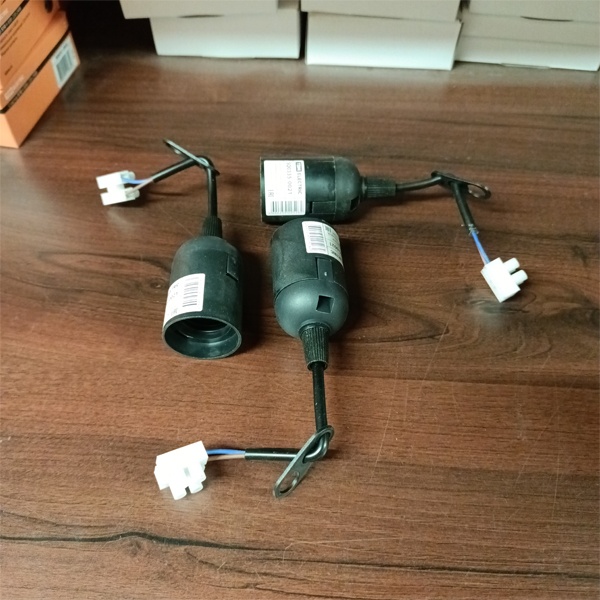 Ламподержатель, подвесного монтажа с клеммной колодкой, под лампу с цоколем E27, черный цвет, ТДМ