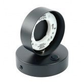 Светильник настенный Feron HL4601 GX53 230V max 12W черный D110x100mm