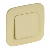 Переключатель одноклавишный ИЭК FLITE ВС61-1-0-ФлН 10А навахо