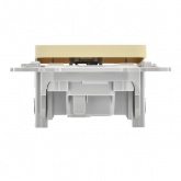 Выключатель кнопочный одноклавишный ИЭК FLITE ВС11-2-0-ФлН 10А навахо