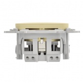 Розетка с заземлением ИЭК FLITE РСш11-0-ФлН 16А шторки навахо