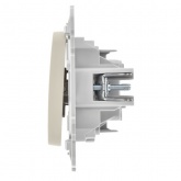 Переключатель одноклавишный ИЭК FLITE ВС61-1-0-ФлСл 10А сливочный