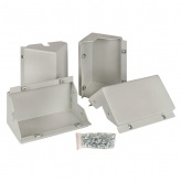 Угловые стойки для цоколя EKF FORT 200мм серые (уп. 4шт)