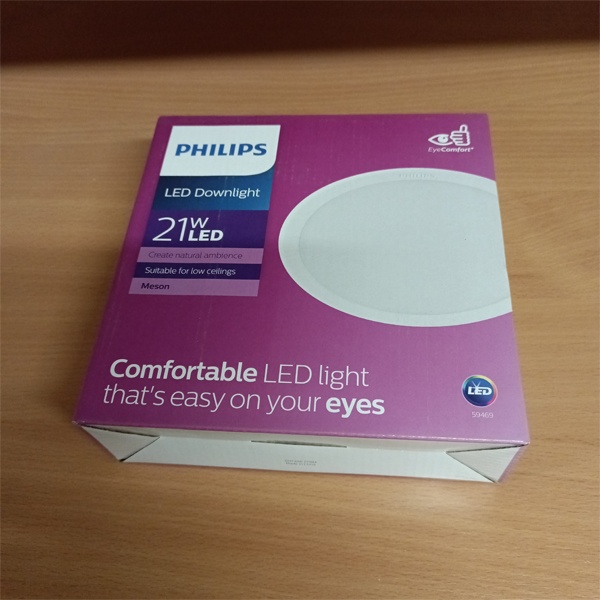 Встраиваемый светодиодный светильник круглой формы Филипс Даунлайт Мейсон, мощностью 21 Ватт, холодный белый свет