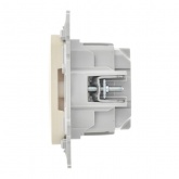 Розетка с заземлением ИЭК FLITE РСш11-0-ФлСл 16А шторки сливочный